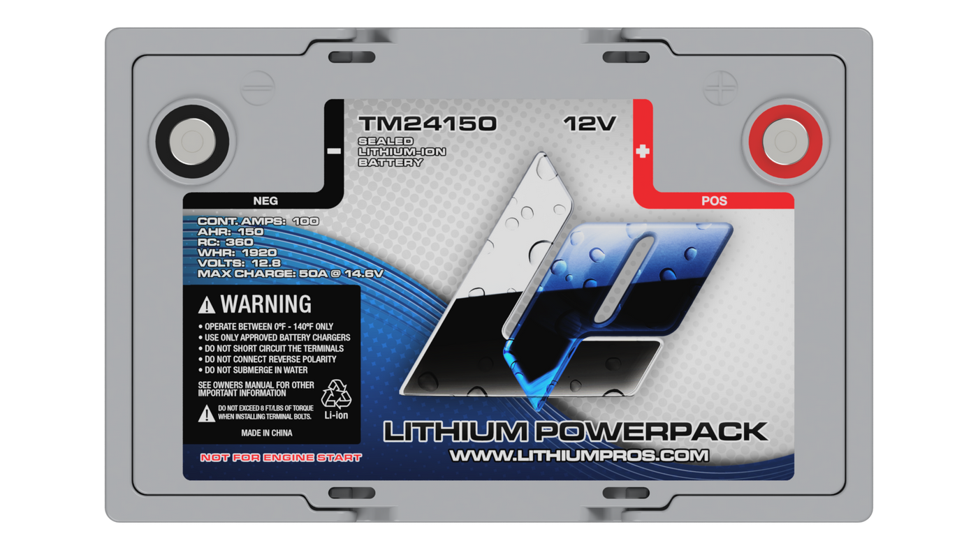 Lithium Pros TM24150 150Ah Lithium Ion 12 Volt Battery