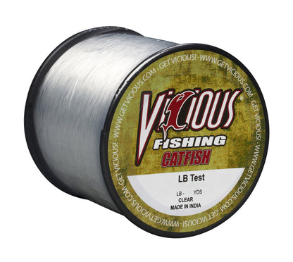 Vicious Catfish Clear Mono - 17 Lb Test