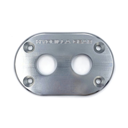 Hydrilla Gear's Bulkhead Plate - Minn Kota Raptor, Silver