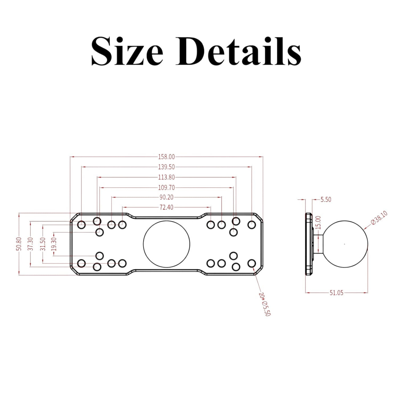 HDI UMS ELECTRONICS MOUNT 9" ARM