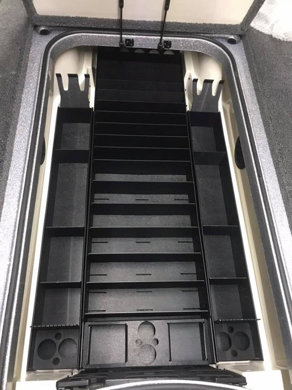 NPDRANG0028 2015-2021 Ranger® Z521 C/L   FRONT DECK CENTER COMPARTMENT TACKLE STORAGE TRAY SYSTEM