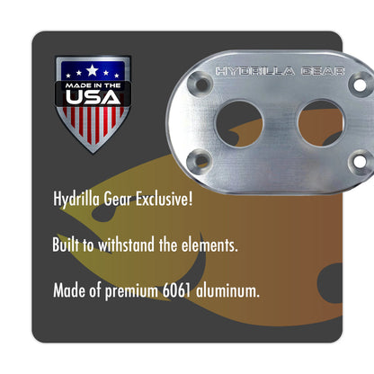 Hydrilla Gear's Bulkhead Plate: Power-Pole Models, Silver
