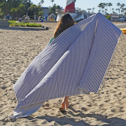 Mediterranean - OVERSIZED Turkish Beach Towel Blanket