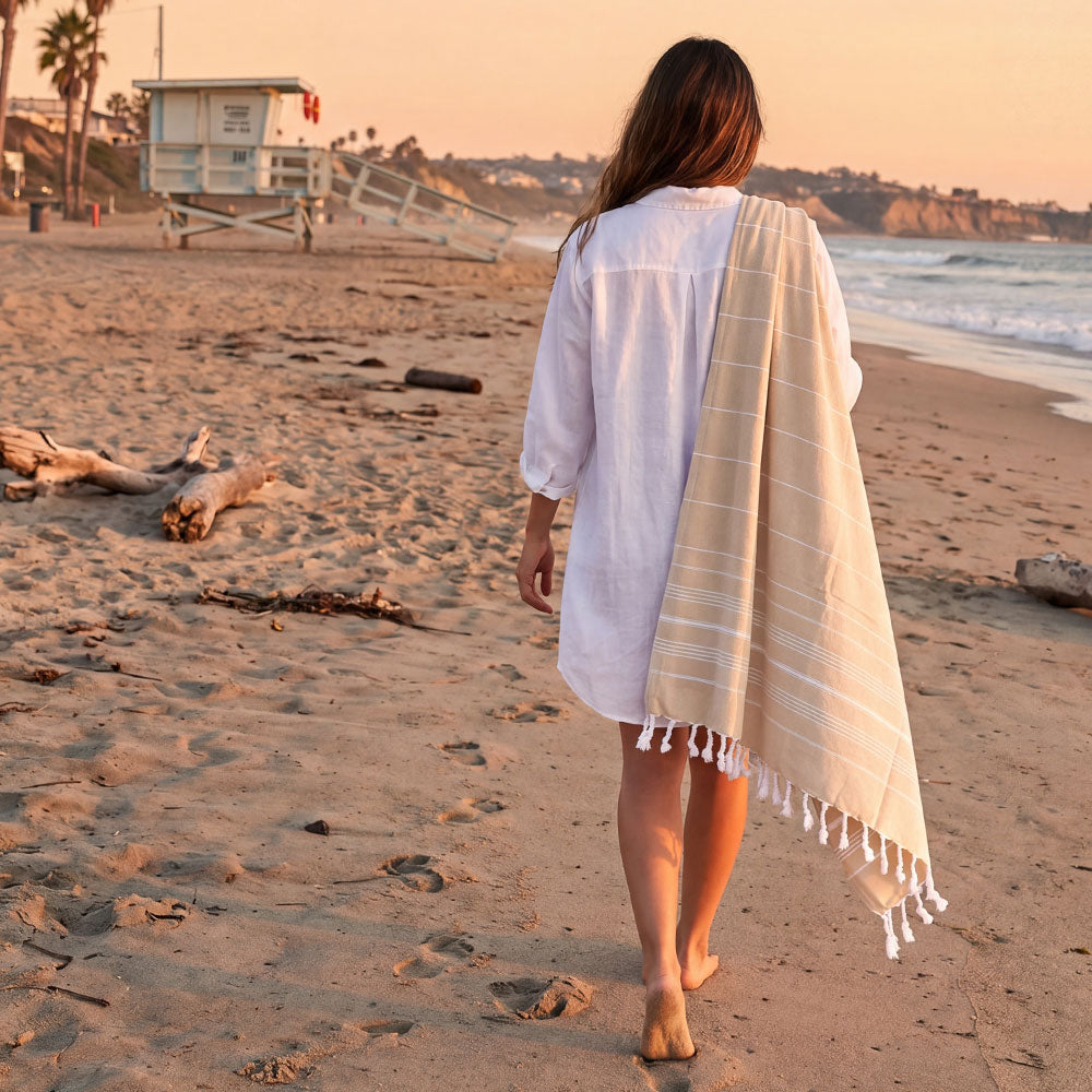 Ocean - OVERSIZED Turkish Beach Towel Blanket