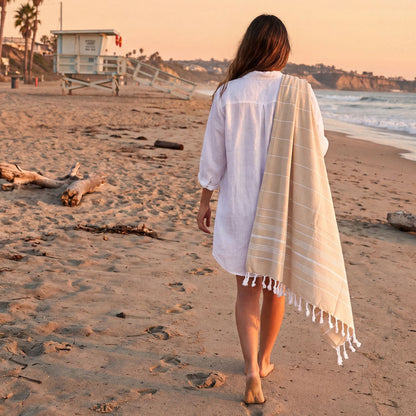 Ocean - OVERSIZED Turkish Beach Towel Blanket
