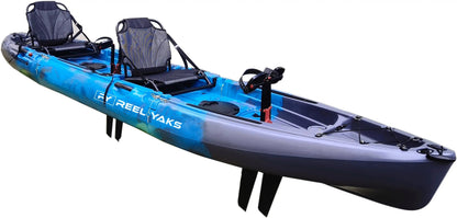 Raptor 14ft Tandem | Fin Drive | Modular Fishing Kayak